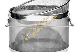 Honigdoppelsieb o 24 cm, höhere Durchlassfähigkeit, Edelstahl